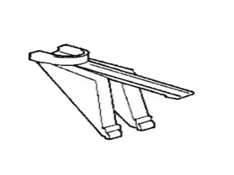 кронштейн радиатора!\ BMW E34 17 11 1 712 347