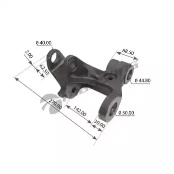 кронштейн рессоры! передний левый\ MB 700271 MANSONS