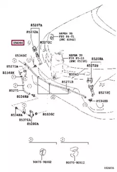 крышка форсунки омывателя фар! правая\ Toyota Rav4 12-18 8504442150A1 TOYOTA / LEXUS