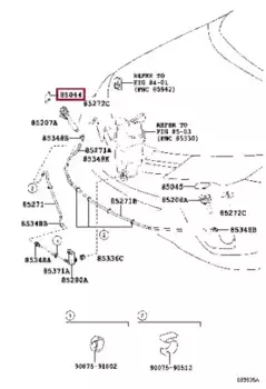 крышка форсунки омывателя! правая\ Toyota RAV 4 13-19 8504442090A1 TOYOTA / LEXUS