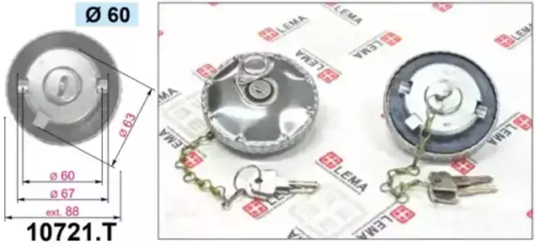 Крышка топливного бака (бензобака) LE.MA. 10721.T