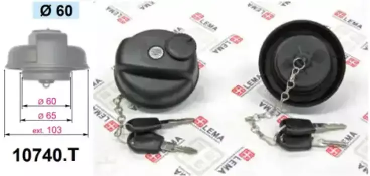 Крышка топливного бака (бензобака) LE.MA. 10740.T