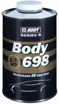 лак! BODY 698 HS 2:1 2K бесцветный 1л, акриловый\ 6980000001