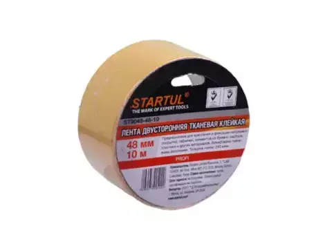 лента! двухсторонняя тканевая клейк. 10м ширина 48мм\ ST9049-48-10 STARTUL
