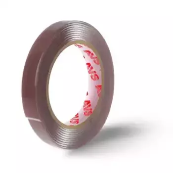 лента клейкая! двусторонняя SCH-029 6 mm x 5 m акриловая основа (серая)\ A40225S AVS