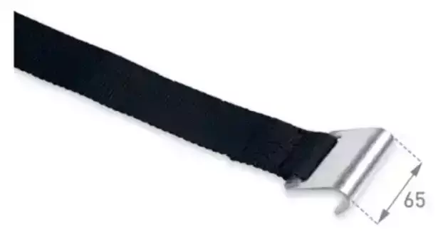 лента ремня натяжения тента !с плоским оцинкованным крюком L=650mm \ 60.45.00.P BOZAMET