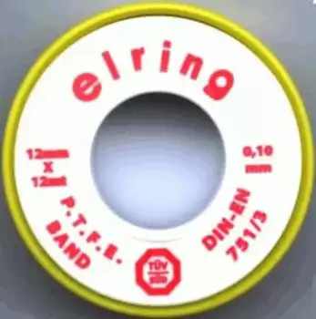 лента уплотняющая !для резьбовых соединений (ролик)тефлон 12m\MAN/MB/RVI 498.701 ELRING