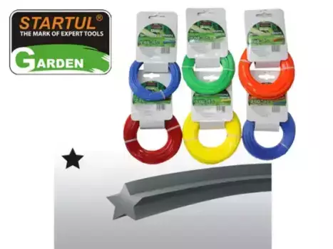леска! ф2.4мм X 15м 'звездочка' GARDEN\ ST6059-24 STARTUL