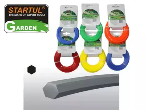 леска! ф2.7мм X 15м шестигр. сеч. GARDEN\ ST6050-27 STARTUL