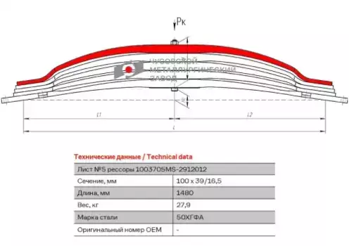 Лист №5 1003705MS-2912105 ЧУСОВСКАЯ РЕССОРА