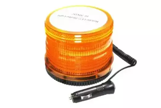 маячок проблеск!LED строб.жел12/24V магнит/болты от прикур D117x103 48 диод.9.6W\