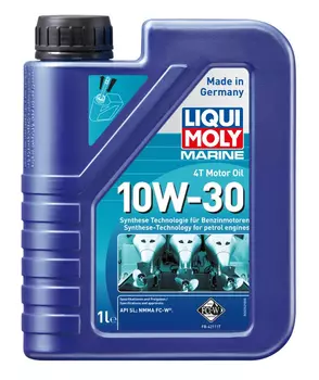 Масло для лодочных моторов 4-тактное LIQUI MOLY Marine 25022 10W-30 синтетическое 1 л