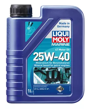 Масло для лодочных моторов 4-тактное LIQUI MOLY Marine 25026 25W-40 минеральное 1 л