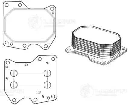 Масляный радиатор LUZAR LOC 1001