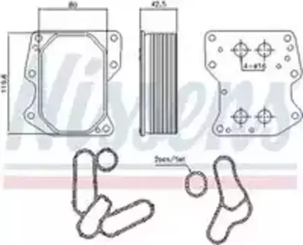 Масляный радиатор NISSENS 90752