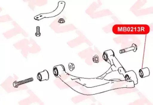 MB0213R САЙЛЕНТБЛОК НИЖНЕГО РЫЧАГА ЗАДНЕЙ ПОДВЕСКИ VTR