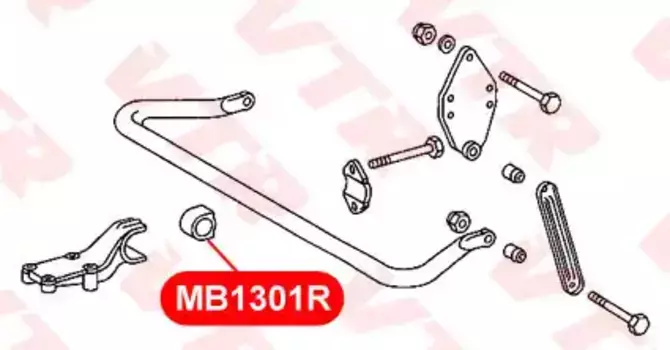 MB1301R ВТУЛКА СТАБИЛИЗАТОРА ЗАДНЕЙ ПОДВЕСКИ VTR