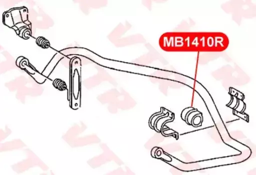 MB1410R ВТУЛКА СТАБИЛИЗАТОРА ПЕРЕДНЕЙ ПОДВЕСКИ, ВНУТРЕННЯЯ VTR