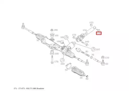 Mercedes-Benz,Болт крепления масляного радиатора ДВС М8х35 N 910105 008014 MB