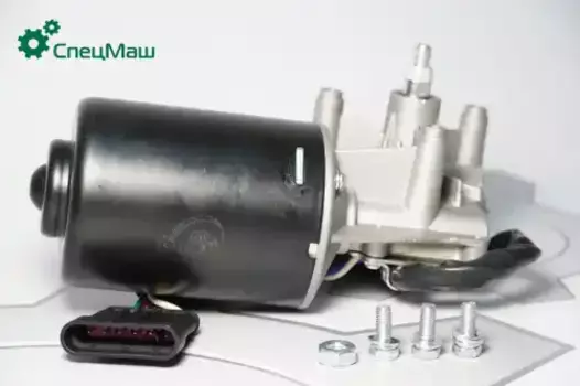 моторедуктор стеклоочистителя!узкий штекер\ МАЗ-5340, 6312 HTWM-24-5-4 СПЕЦМАШ