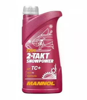 Моторное масло 2-х тактное MANNOL SnowPower MN7201-1 синтетическое 1 л
