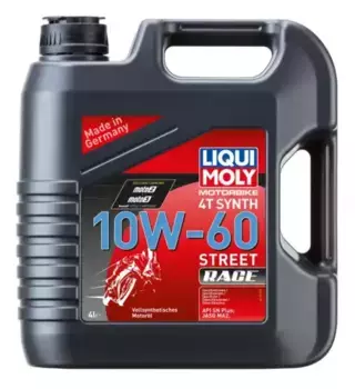 Моторное масло 4-х тактное LIQUI MOLY Motorbike Street 1687 10W-60 синтетическое 4 л