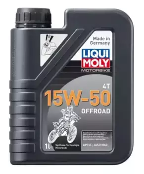 Моторное масло 4-х тактное LIQUI MOLY Motorbike Offroad 3057 15W-50 синтетическое 1 л