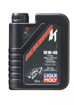 Моторное масло 4-х тактное LIQUI MOLY Motorbike Street 7609 10W-40 синтетическое 1 л