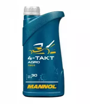 Моторное масло 4-х тактное MANNOL Agro MN7203-1 SAE 30 минеральное 1 л