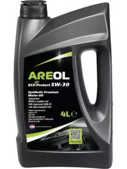 Моторное масло AREOL ECO Protect 5W30AR019 5W-30 синтетическое 4 л