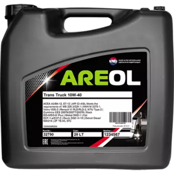 Моторное масло AREOL Trans Truck 10W40AR004 10W-40 полусинтетическое 20 л