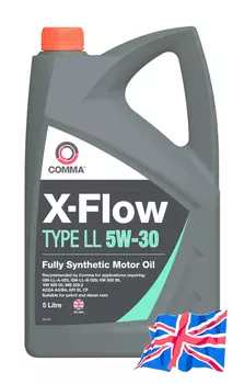 Моторное масло COMMA XFLL5L 5W-30 синтетическое 5 л