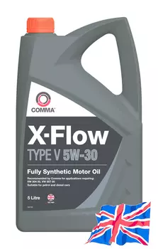 Моторное масло COMMA XFV5L 5W-30 синтетическое 5 л
