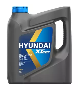 Моторное масло HYUNDAI XTEER 1041006 10W-40 синтетическое 4 л