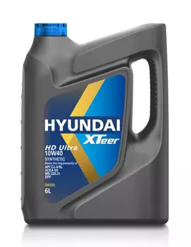 Моторное масло HYUNDAI XTEER 1061004 10W-40 синтетическое 6 л