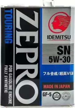 Моторное масло IDEMITSU 1845004 5W-30 синтетическое 4 л