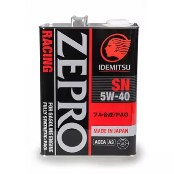 Моторное масло IDEMITSU 3585004 5W-40 синтетическое 4 л