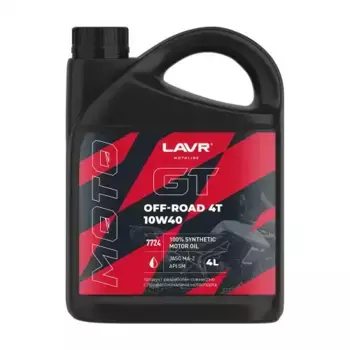 Моторное масло LAVR LN7724 10W-40 синтетическое 4 л