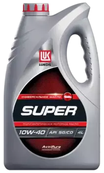 Моторное масло LUKOIL 19192 10W-40 полусинтетическое 4 л