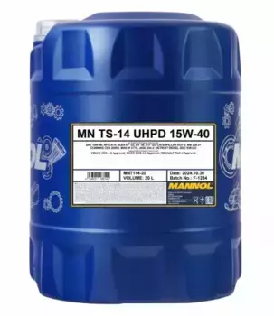 Моторное масло MANNOL MN711420 15W-40 синтетическое 20 л