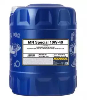 Моторное масло MANNOL MN7509-20 10W-40 полусинтетическое 20 л