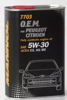 Моторное масло MANNOL MN77031 5W-30 синтетическое 1 л