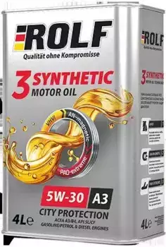 Моторное масло ROLF 322639 5W-30 синтетическое 4 л