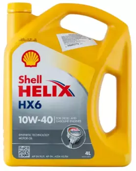 Моторное масло SHELL 550053776 10W-40 полусинтетическое 4 л