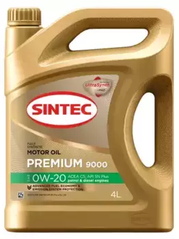 Моторное масло SINTEC 600135 0W-20 синтетическое 4 л