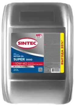 Моторное масло SINTEC 600241 10W-40 полусинтетическое 20 л