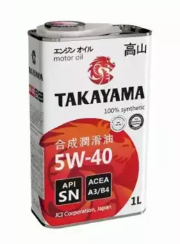 Моторное масло TAKAYAMA 605586 5W-40 синтетическое 1 л