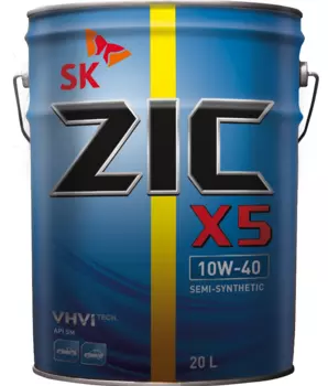 Моторное масло ZIC 192622 10W-40 полусинтетическое 20 л