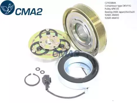 Муфта в сборе DKV11G 6PK135 (NSK подшипник) 926654M400 C21038MA CMA2