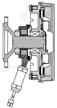 муфта вязкостная! 12.6D (электр. упр., без крыльч.) \DAF XF 95 LMC2801 LUZAR